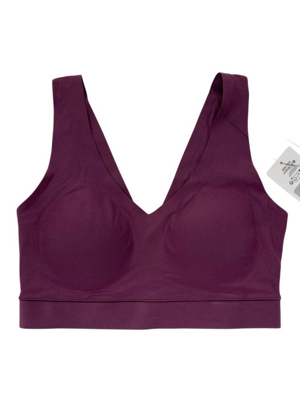 Chantelle Bra Womens Size XS Soft Stretch Padded V NeckPlum Red C16A10-01Y NWT